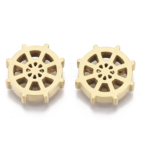 304 Stainless Steel Beads STAS-S079-170A-G-1