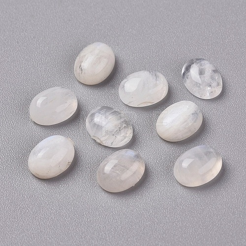 Natural Rainbow Moonstone Cabochons G-L540-B-01-1