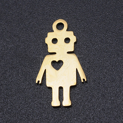 201 Stainless Steel Laser Cut Pendants STAS-S105-T889-2-1