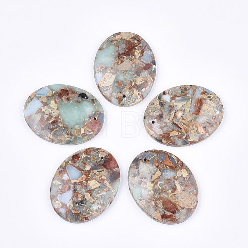 Synthetic Aqua Terra Jasper Pendants G-S329-067-1