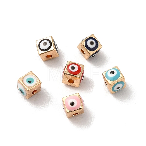 Alloy Enamel Beads ENAM-D049-01KCG-1