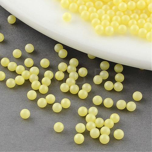 ABS Plastic Imitation Pearl Matte Style SACR-S849-6mm-07-1