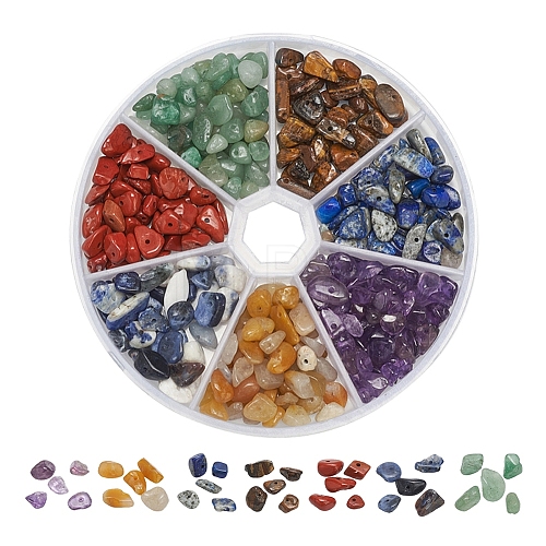 101.5G 7 Colors Natural Mixed Gemstone Beads G-YW0001-12-1