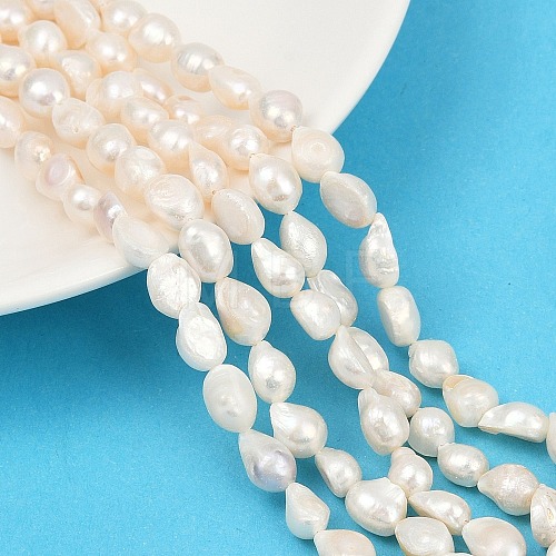 Natural Cultured Freshwater Pearl Beads Strands PEAR-P064-20J-01A-1