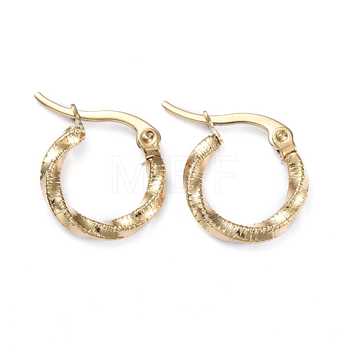 201 Stainless Steel Hoop Earrings EJEW-I245-02G-1