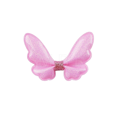 Glitter Butterfly Bowknot Alligator Hair Clips PW-WGD7FA4-02-1