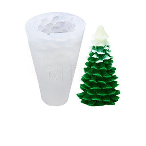 3D Christmas Tree DIY Candle Silicone Molds CAND-B002-02A-1