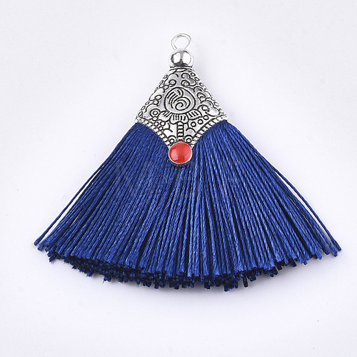 Polyester Tassel Pendant Decorations FIND-T036-01E-1