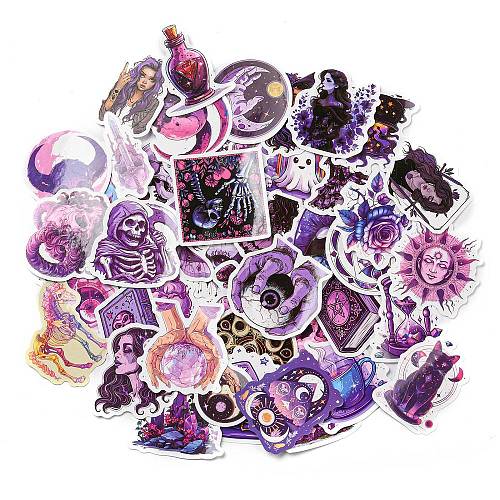 50 Sheets Paper Gothic Graffiti Stickers STIC-Q002-03-1