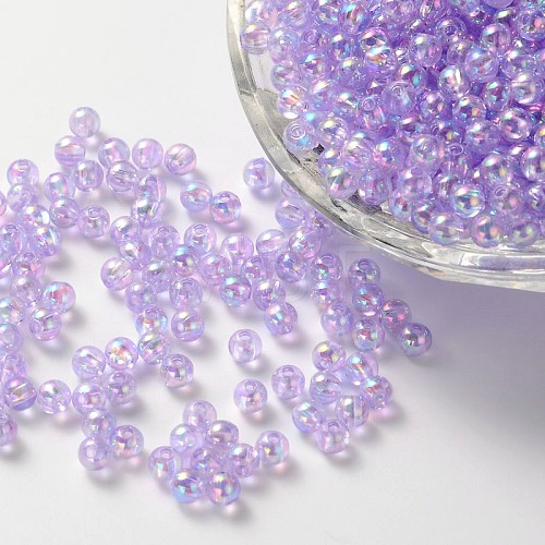 Eco-Friendly Transparent Acrylic Beads PL731-1-1