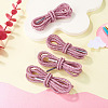 4Pcs Rhinestone Round Cord Shoelace FIND-TA0010-44P-03-5