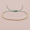 Glass Seed Beads Braided Bead Bracelets MT5795-6-1