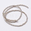 Faceted Rondelle Half Rainbow Plated Electroplate Glass Beads Strands X-EGLA-M006-2mm-B01-3
