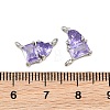 Brass Pave Cubic Zirconia Charms CU-CBA6A75-04P-10-3