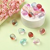 20Pcs 5 Colors Two Tone Transparent Spray Painted Glass Charms GLAA-YW0001-92-5