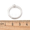 S925 Sterling Silver Adjustable Letter Rings for Women RJEW-M068-01P-O-3