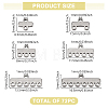 72Pcs 6 Styles 304 Stainless Steel Chandelier Component Links STAS-GO0001-29-2