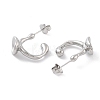 Non-Tarnish 304 Stainless Steel Stud Earrings EJEW-P258-09G-2