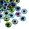 Printed Transparent Glass Cabochons GL-CBAA22A-16-1