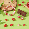 30Pcs 5 Styles Opaque Acrylic Beads MACR-TA0002-94-7