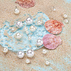 Mega Pet 70Pcs 7 Style Resin & Plastic Imitation Pearl Pendants/Shank Buttons BUTT-MP0001-01-4