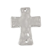 Alloy Textured Religion Cross Links Connector Charms FIND-Z127-01P-02-1