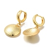 Rack Plating Flat Round Brass Hoop Earrings EJEW-H016-44G-2