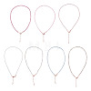 7Pcs 7 Colors 2.5MM Round Nylon Cotton Cord Necklace Making NJEW-TA0001-25RG-3