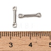 Non-Tarnish 304 Stainless Steel Connector Charms STAS-Q323-06A-P-3