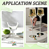 8Pcs Brass Wine Glass Charm Rings AJEW-SC00080-5