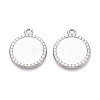 304 Stainless Steel Pendant Cabochon Settings STAS-N108-69P-1