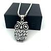 Vintage Gothic Owl Pendant 304 Stainless Steel Men’s Necklaces II3155-1