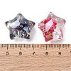 Transparent Resin & Paillette Beads RESI-C073-06-3