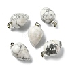 Natural Howlite Pendants GG-K002-13T-1