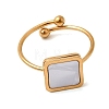 304 Stainless Steel Cuff Open Rings for Women RJEW-B161-01G-02-4