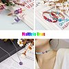 Spray Painted Zinc Alloy Slide Charms ALRI-WH0005-13N-6