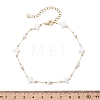 Summer Beach Natural White Shell Link Chain Anklets AJEW-AN00771-02-2