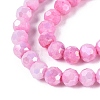 Anti-Tarnish Electroplate Glass Beads Strands EGLA-ZX010-6mm-02-5