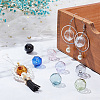   10Pcs 10 Colors Transparent Handmade Blown Glass Globe Beads GLAA-PH0002-54-2