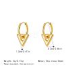 304 Stainless Steel Hoop Dangle Earrings for Women AF5026-8-2