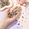 111Pcs Electroplate Transparent Colours Rainbow Glass Seed Beads SEED-YW0002-93A-5