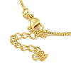 Rack Plating Egg Brass Link Bracelets for Women BJEW-B106-18G-3