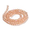 Transparent Electroplate Glass Beads Strands LS-GLAA-F029-4mm-D15-2