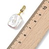Natural Baroque Keshi Pearl Pendants PALLOY-JF05284-4