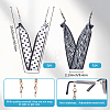 2Pcs 2 Colors Polyester & Acrylic Eyeglasses Chains AJEW-SP0006-02B-2