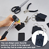 16Pcs Rectangle PU Leather Keychains KEYC-DC0001-45A-3
