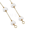 ABS Imitation Pearl Butterfly 304 Stainless Steel Bracelet Making AJEW-JB01650-2