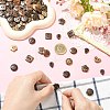 120Pcs 6 Styles Coconut Buttons BUTT-CJ0001-10-5