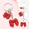 Resin Bowknot Pendant Keychains KEYC-YW00276-2