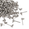 304 Stainless Steel Ball Post Stud Earring Findings X-STAS-Z035-01P-G-1